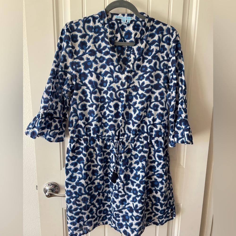 Draper James Indigo Vine Beach Cover Up